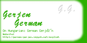gerjen german business card